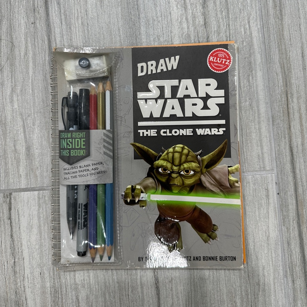 Draw Star Wars The Clone Wars Drawing Kit - by Klutz- New